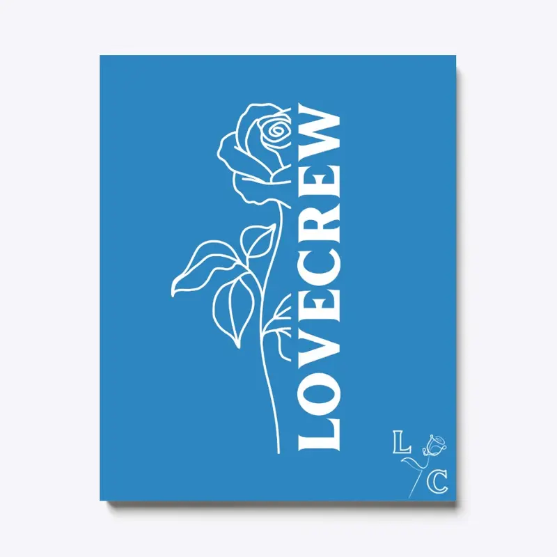 Love Crew Flower Design White